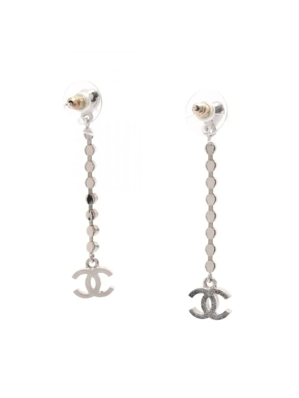 Chanel Earrings CC Logo Heart